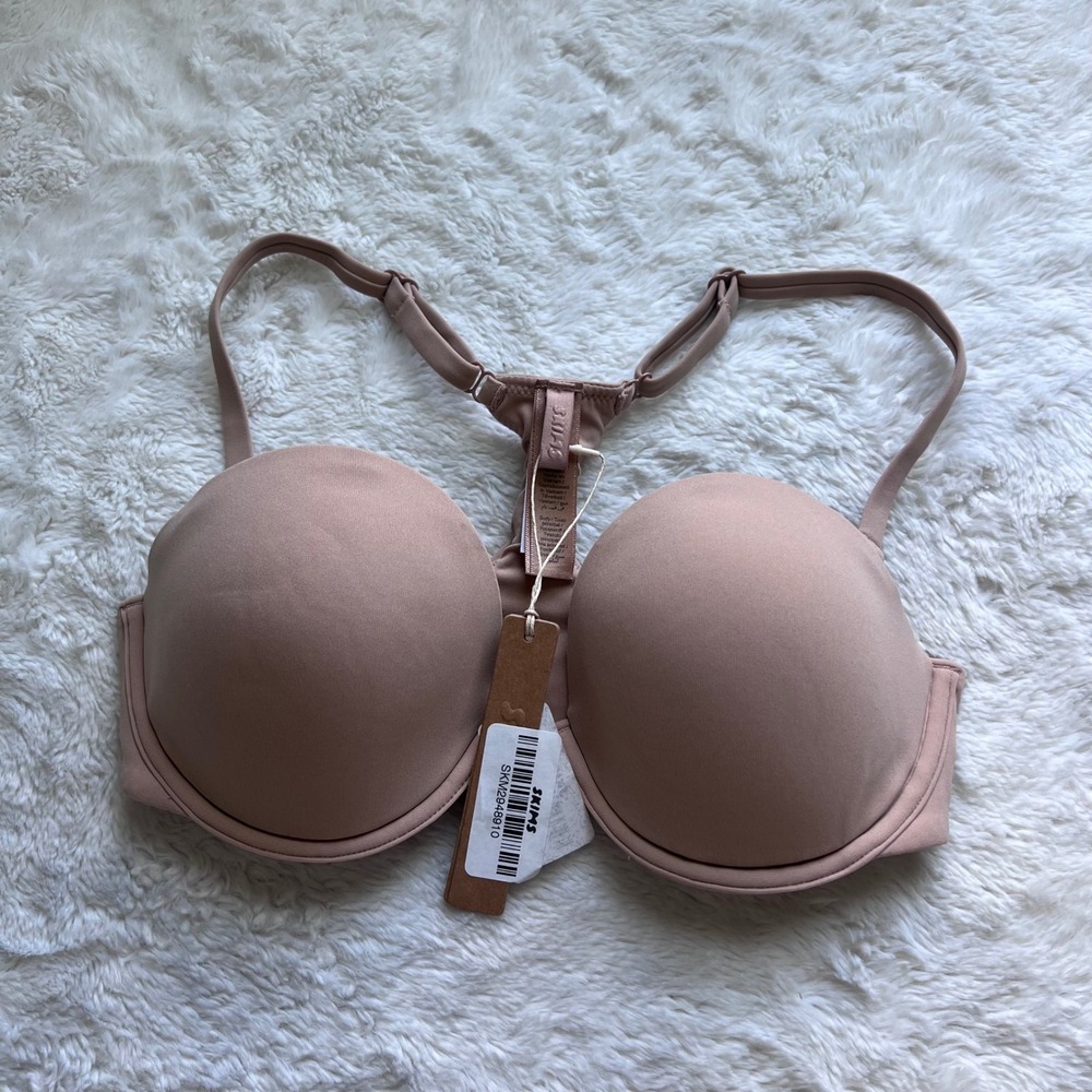 SKIMS Women's Fits Everybody Racerback Demi Bra Clay Size 32C DM-DEM-7626W NWT